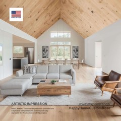 Bold Birch Barndominium Modern House Open Plan Design 54 x 36 – 3 Bed 2 Bath – D
