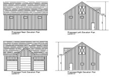 32’X40′- 40’X32′ GARAGE PLANS GABLE ROOF EQUIP GARAGE PLANS 18-3240-GBL-CEP-5