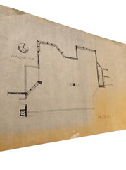 Vintage Architectural Drawings Lot of 5 Hand Drawn Plans