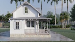 Two-Story 2-Bedroom Home Building Plans | 28’x16′ | 956sqft | DIY Blueprint