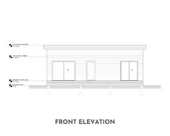 Modern Cabin House, 16′ x 32′, 512 Sq Ft, Tiny House, Architectural Plans