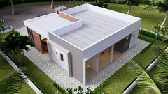 House Plans 40×36 Feet 12×11 Meter 3 Beds 3 Baths Terrace Roof (A4 Hard Copy)