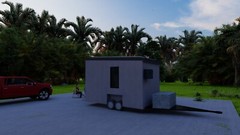 Small Mobile Home Building Plans – 13.5′ x 5.5′ – 75sqft