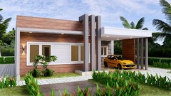 House Plans 40×36 Feet 12×11 Meter 3 Beds 3 Baths Terrace Roof (A4 Hard Copy)