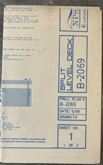 UCANDO B2069 Split Level Deck Plans