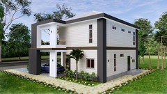 40×36 Feet House design Plans 12×11 Meter 4 Beds 3 Baths Hip Roof (A4 Hard Copy)