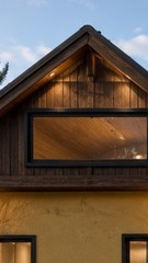 Tiny home house building plan gable roof blueprint 2 lofts 1 bathroom