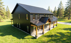 2 Story Country Loft Plan: 3,159 (Living) Sqft, 5 Bed – 2.5 bath – 4-Car Garage
