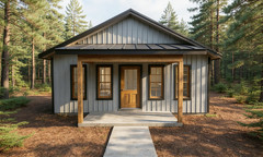 840 Sqft (Living) Modern Cabin – 2 Bd, 1 Ba