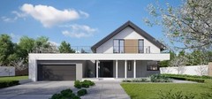 Modern House Plan, American Style House, Barndominium House, Farm House- MANİSA