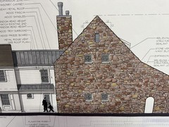 Architectural Renderings 4 Sheets Hand-Colored Elevations 30×42 Design Drawings