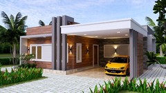 House Plans 40×36 Feet 12×11 Meter 3 Beds 3 Baths Terrace Roof (A4 Hard Copy)
