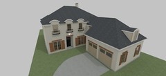 ARCHITECT DESIGNED HOUSE PLAN, 4,366 SF, 4BR, 5.5BA, MASTER SUITE, 2-CAR