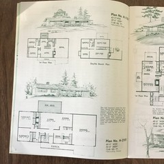 1981 Vtg Contemporary Home Plans HOUSE Floor Plans Book SEE INDEX Hillsides