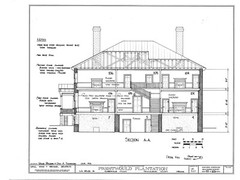 Architectural Home Plans, Prestwould Virginia Plantation Mansion w/ cottages