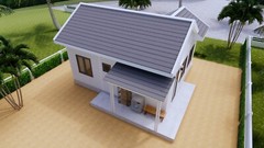 24×20 Feet Tiny House Plans 7×6 Meter One Bed Gable Roof PDF Plan (A4 Hard Copy)