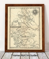 Philmont Scout Ranch Vintage Map 1948 Cimarron New Mexico Trail Plan