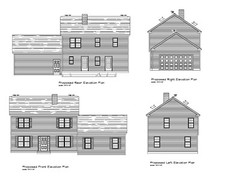 HOUSE PLANS SMALL COLONIAL PLANS 1550 SF 3BR-2B-2 CAR SMALL COLONIAL PLAN #2318