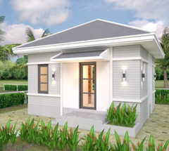 20×20 Feet Small House Plans 6×6 with One Bedroom Hip Roof (A4 Hard Copy)
