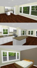 46×48 House – 1 Bedroom 1 Bath 1 RV – 1,157 sqft – PDF Floor Plan – Model 1A