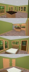 24×32 House with RV port — 1 Br 1.5 Ba — 830 sqft — PDF FloorPlan — Model 9A