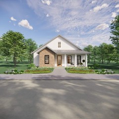 Idyllic Living Modern Cottage Plans – Open Plan Design – Modern Farmhouse 2 Bed