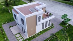 23×30 Feet House Plan 7×9 Meter 3 Beds 3 Baths Terrace PDF Plan (A4 Hard Copy)