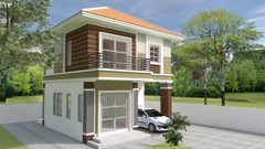 Custom House Plan 23×23 Feet 7×7 Meter 3 Beds 3 Bath Hip Roof PDF (A4 Hard Copy)