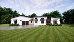 The Manhattan: Mid-Century 3 Bedrooms / 2.5 Baths 2,547 SF Design Blueprints
