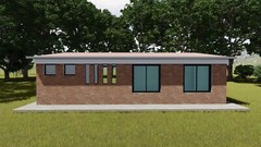 One Bedroom Tiny Home Building Plans – 32’x13′ with 416sqft Living Space