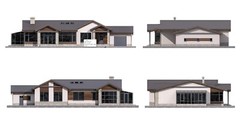 90’x55’ 3 Bed, 2 Bath, Garage, Porch, Architectural House Plans PDF Download.