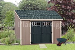 Shed Plans, 6′ x 10′ Deluxe Lean To Roof Style #D0610L, Free Material List
