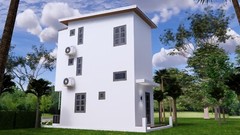 10×20 Feet Small House Plan 3×6 Meter 2 Beds 3 Baths Shed Roof (A4 Hard Copy)