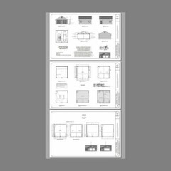 24×24 2-Car Garage — 576 sqft — 9ft Walls — PDF Floor Plan — Model 1H