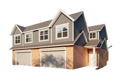 55’x46′ Duplex Residential Building Plans – 2 Units, 3 Bedrooms Each