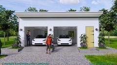 30×20 Garage Shed Plan 9×6 Meter 2 Car Shed Roof PDF Plans (A4 Hard Copy)