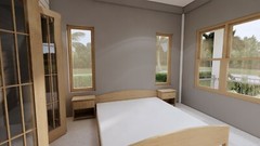 Small House Plans 32×16 Feet 9.5×8 Meter 1 Bed 1 Bath Hip Roof (A4 Hard Copy)