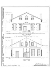 Architectural House Plans, Southern Style Antebellum country home w/ cottage