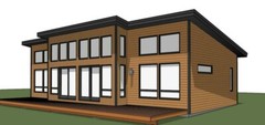 22′ x 46′ Timber Frame Lake Cabin Plan Package