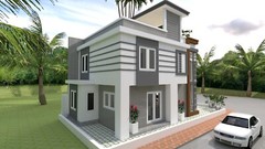 21×33 House Plans 6.5×10 Meter 4 Beds 2 Baths Terrace PDF & A4 Hard Copy