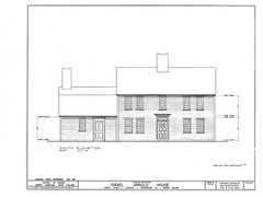 Traditional Colonial Style Home plans, wood frame house, 4 bedrooms