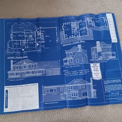 HOUSE OF THE WEEK STUDY PLAN. VINTAGE AP NEWSFEATURES, ARCHITECT DESIGNED HOUSES