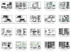 Modern House Cabin Plan, 20’x25′ Lean Cottage Architectural Blueprint