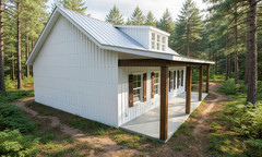 Modern Cabin Plan – 990 Sqft (Living) – 2bed-2 bath