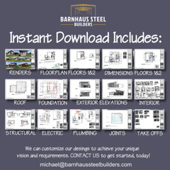 The Villa: Modern Floorplan – 2 Bedrooms / 2.5 Baths 1,955 SF Design Blueprints