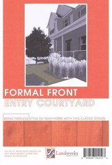DIY Landscape Plans Formal Front Entry Courtyard Paver Layout Landworks Design