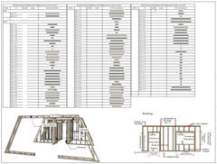 22’x42′ Tiny House Plan 1 Bed, 1 Bath Architectural Build Plans PDF Download