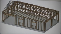 PERMIT READY 24′ X 36′ GARAGE PLAN DRAWN TO SCALE BLUEPRINTS AND MATERIALS LIST