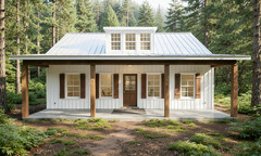 Modern Cabin Plan – 990 Sqft (Living) – 2bed-2 bath