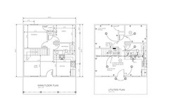 SMALL HOUSE PLAN 24X24 24X24 SMALL HOUSE RANCH GABLE ROOF PLAN # 1683 SH